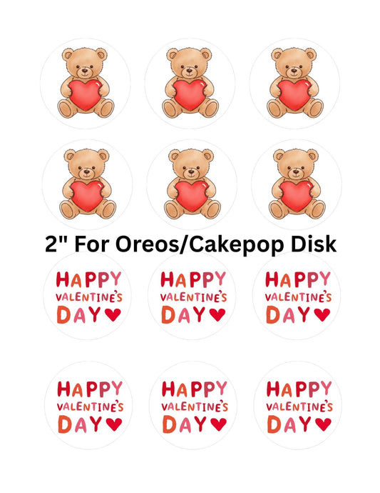 2" Edible Images V-Day (READY)