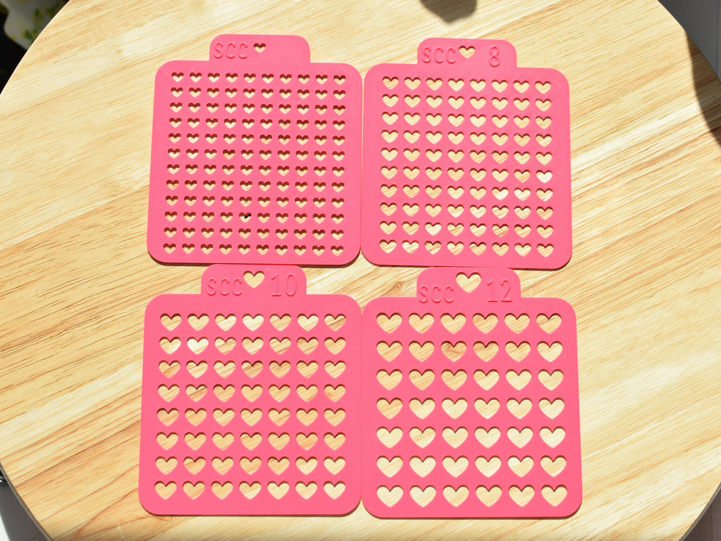 5pc DIY Sprinkle Stencil Set 6 8 10 12mm Sizes Includes FREE SCRIBE Food Grade Safe Material Ergonomic Design for Hobbyists and Pros