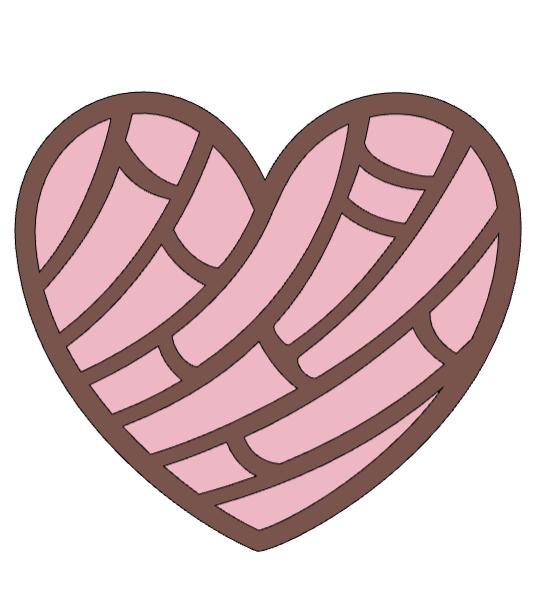 Concha Fondant & Cookie Cutter Set with Stamp - Orange, Green, Brown, Tan - 2 Inches,Food-Safe PLA & PETG