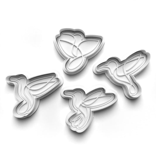 HUMMINGBIRD LINE ART 2'' Cutter and Stamp PRV