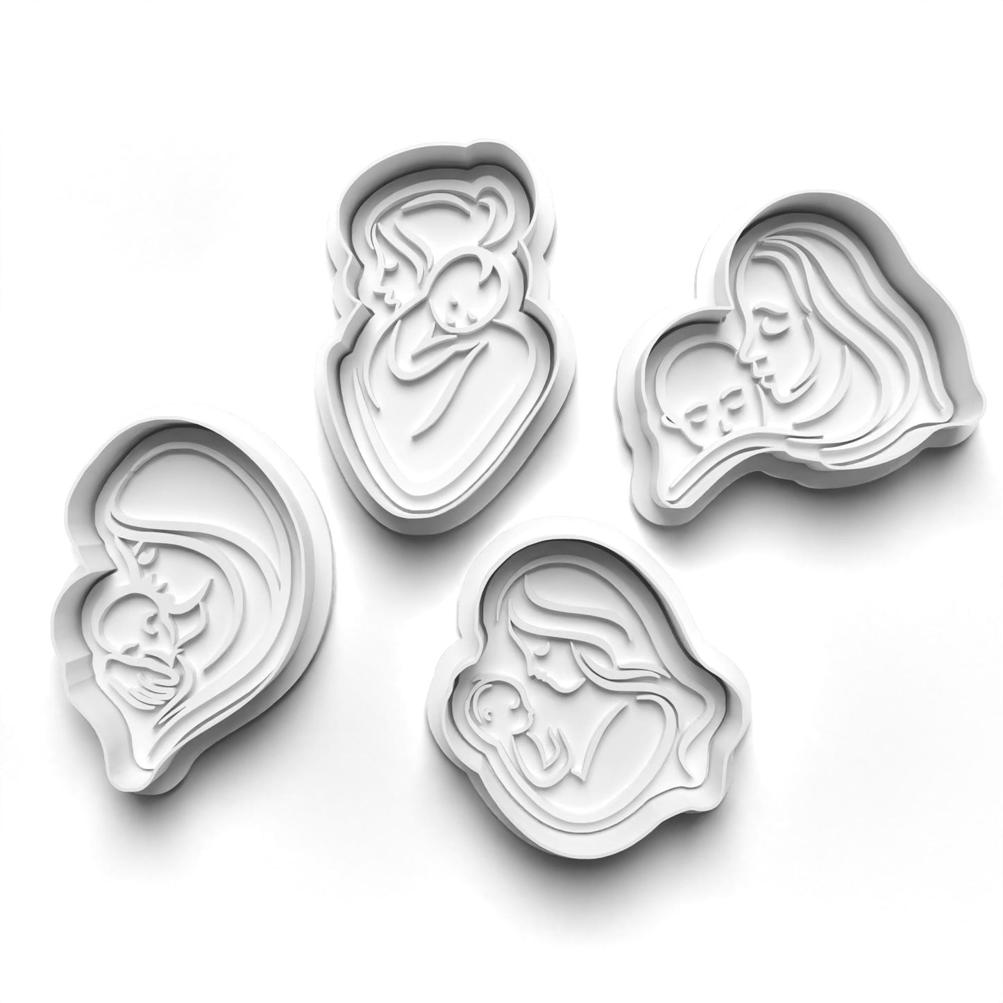 MOTHER'S DAY PRV, LOVE MOM, Mothers DAY Press with Dough Cutter, Baking Mold & Cutter & Stamp for Baking and Crafting (Copy)