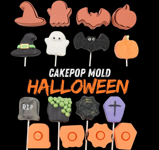 HALLOWEEN Cake Pop Mold PRV, 1oz size cake pop press stamp and mold