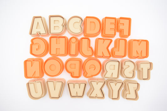 sweet cut co (BOLD) LETTER CAKE POP PRV 1oz Cake pop dough press can we used as cutter and stamp as well