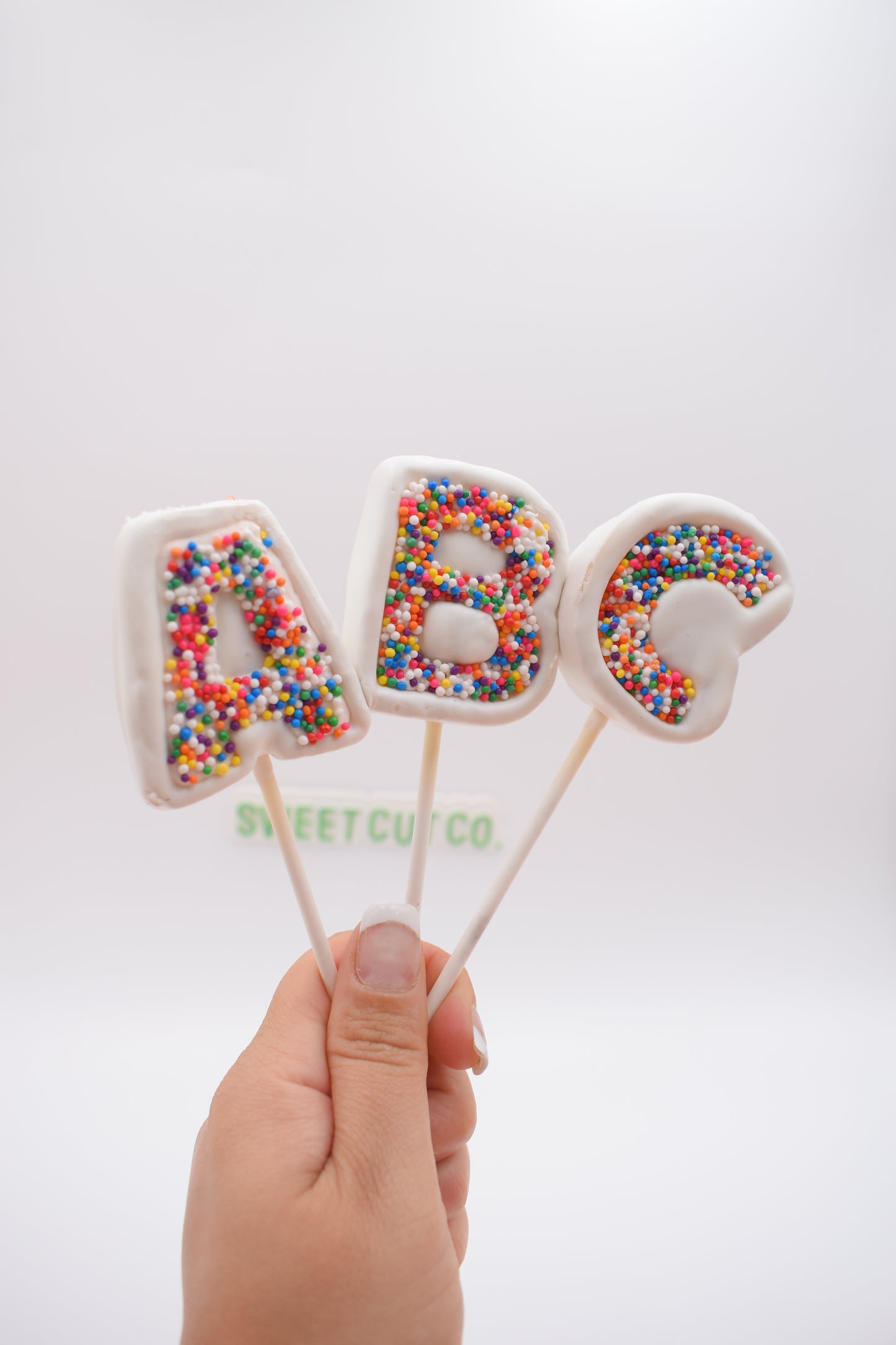 sweet cut co (BOLD) LETTER CAKE POP PRV 1oz Cake pop dough press can we used as cutter and stamp as well