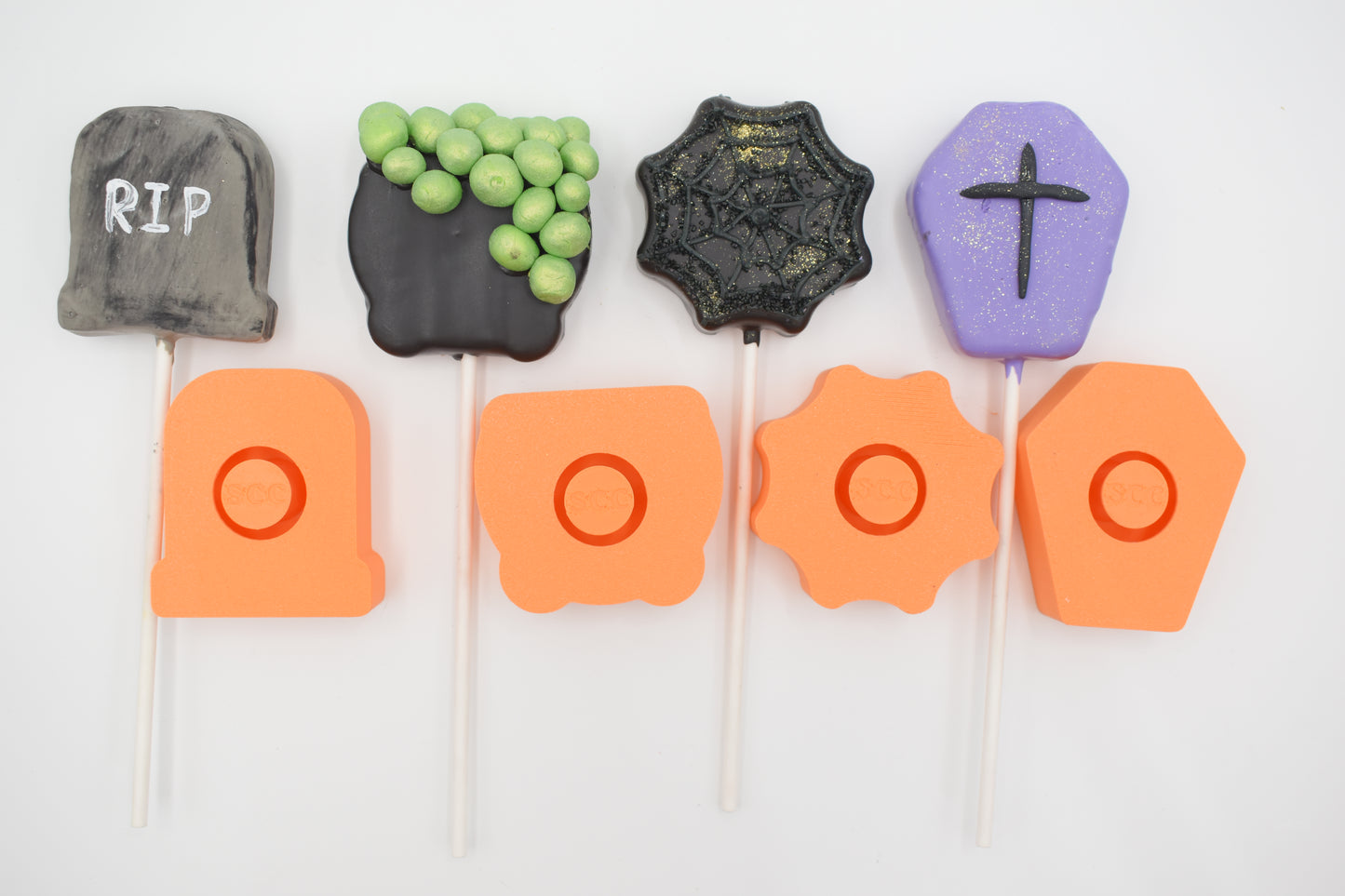 HALLOWEEN Cake Pop Mold PRV, 1oz size cake pop press stamp and mold