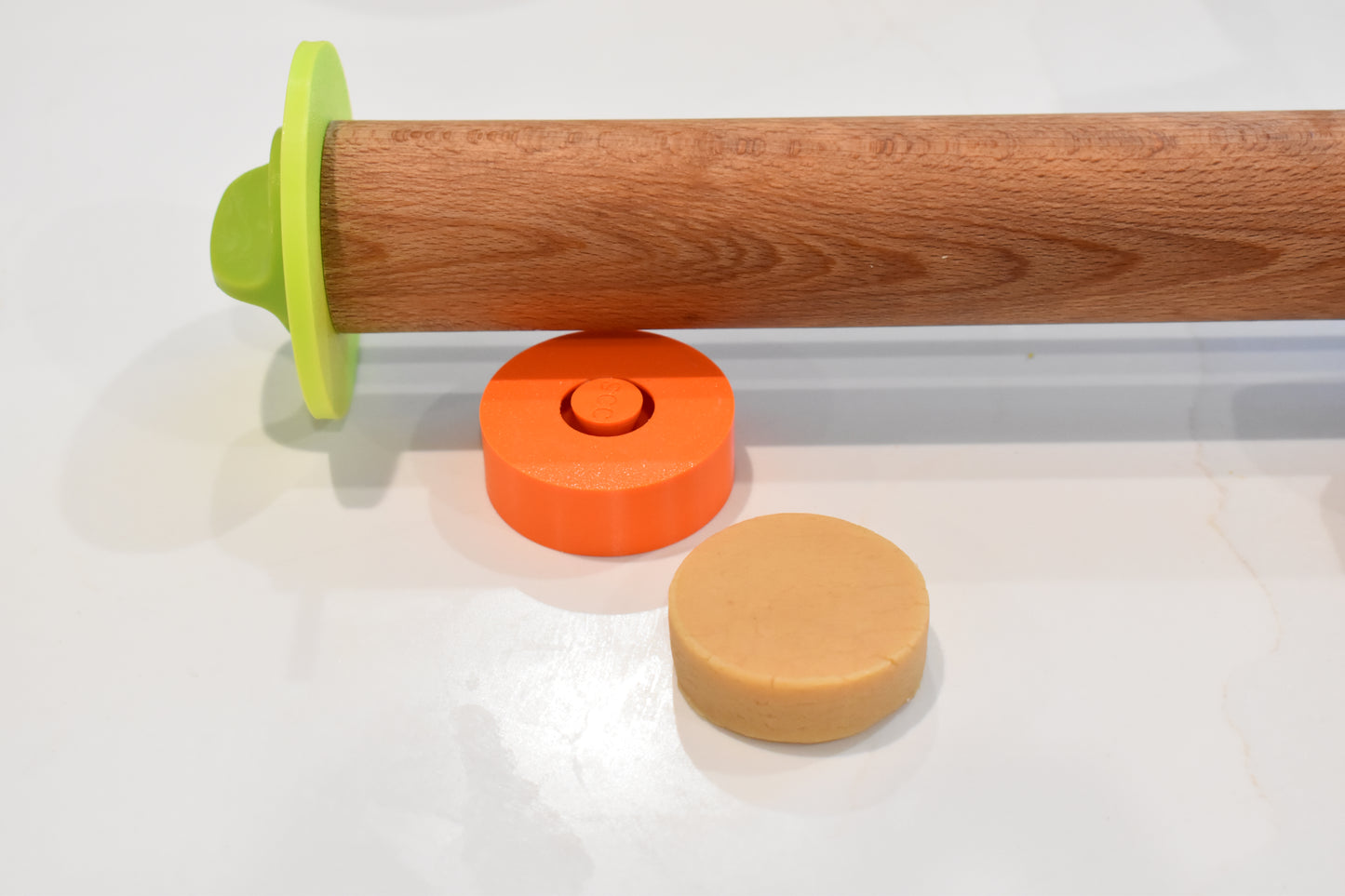 Rolling pin guide 18mm Fondant & Cookie dough  - Orange, Green, Brown, Tan - 2 Inches,Food-Safe PLA & PETG