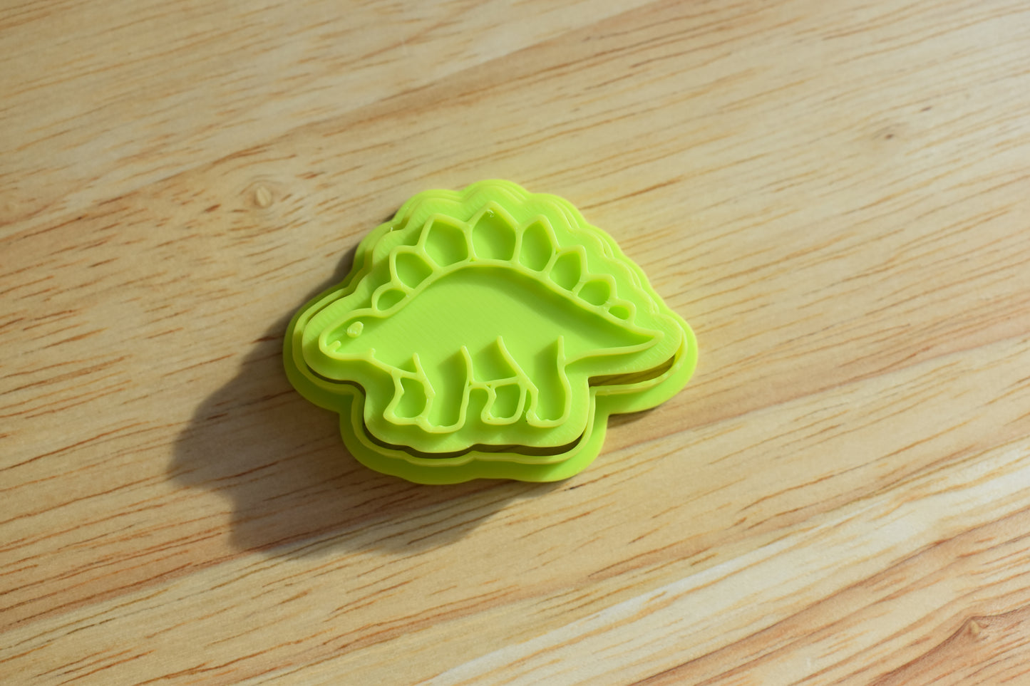 Dinosaur Realistic Fondant Cutter & Stamp Combo 2" - T-Rex Stegosaurus Triceratops Velociraptor for Cake Pops Cupcakes Mini Cakes