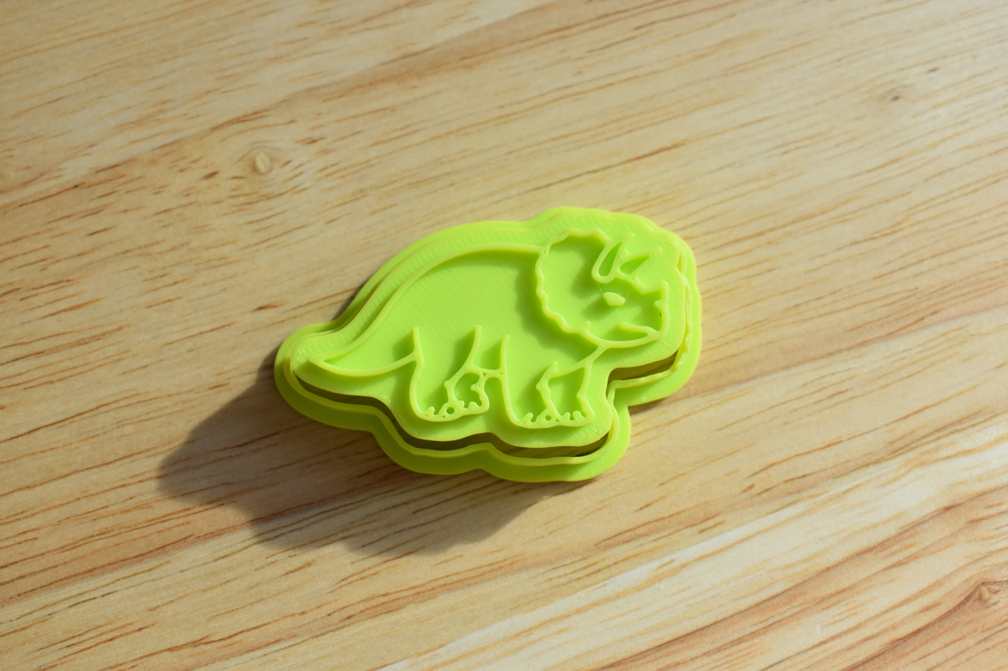 Dinosaur Realistic Fondant Cutter & Stamp Combo 2" - T-Rex Stegosaurus Triceratops Velociraptor for Cake Pops Cupcakes Mini Cakes
