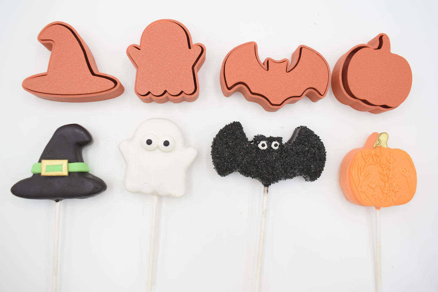 HALLOWEEN Cake Pop Mold PRV, 1oz size cake pop press stamp and mold