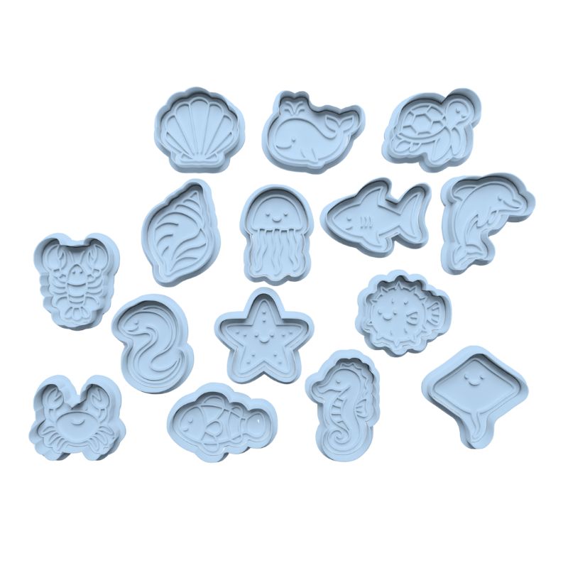 UNDER THE SEA cutter and stamps