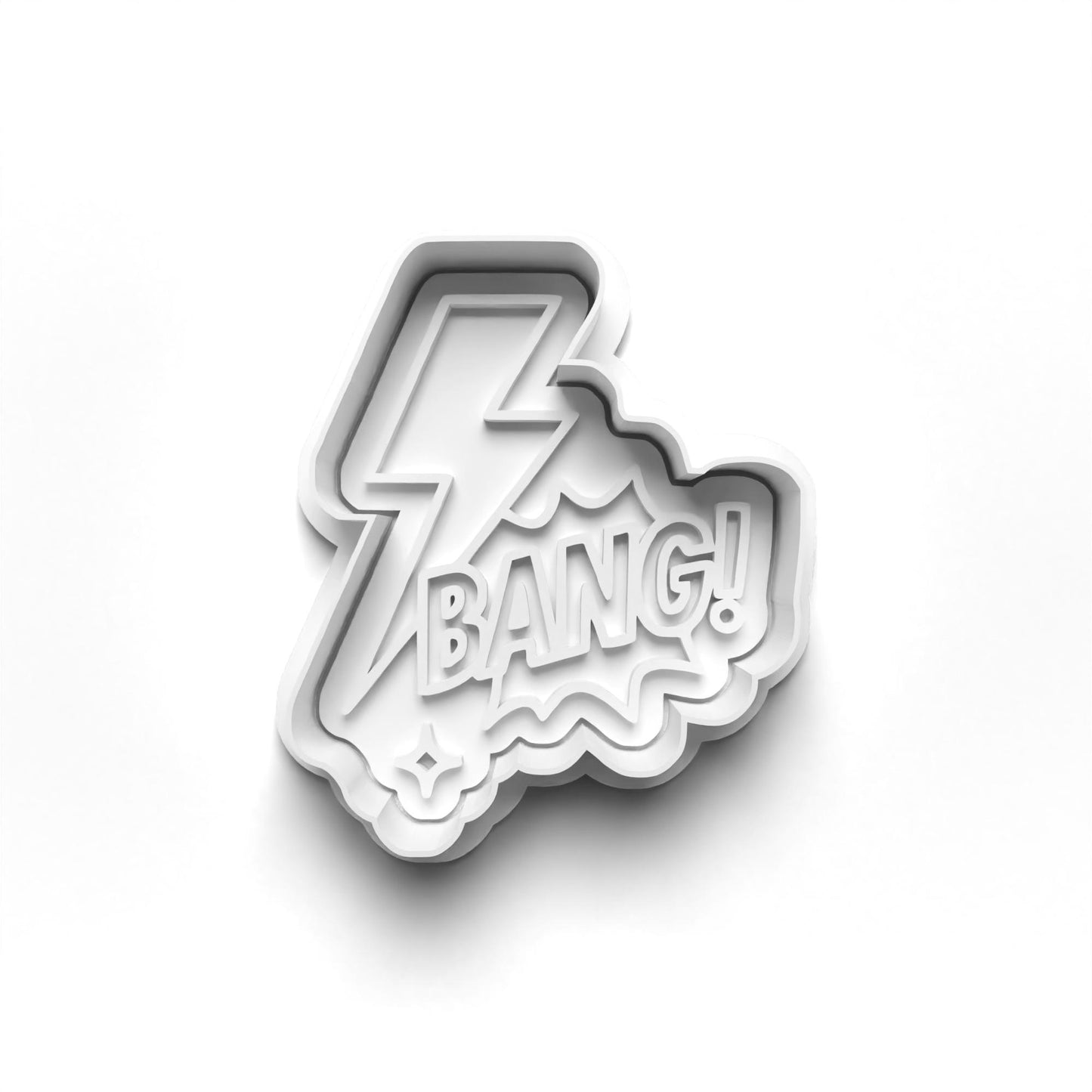 Retro pop art cutter and stamps 2"