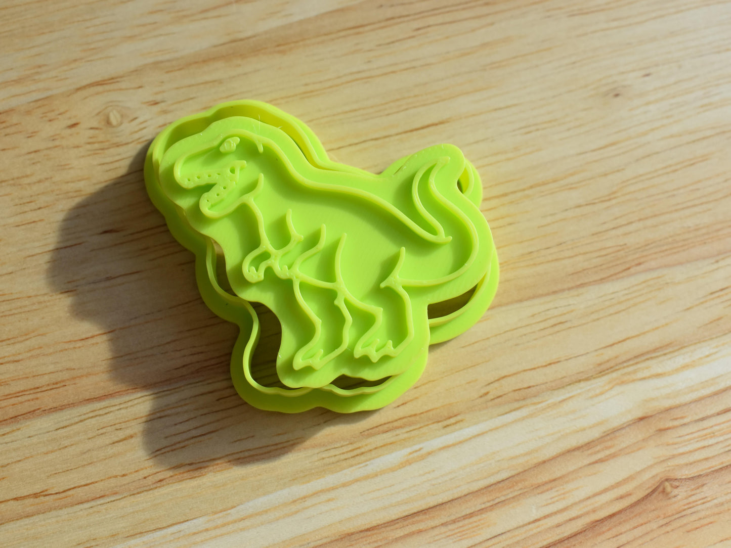 Dinosaur Realistic Fondant Cutter & Stamp Combo 2" - T-Rex Stegosaurus Triceratops Velociraptor for Cake Pops Cupcakes Mini Cakes