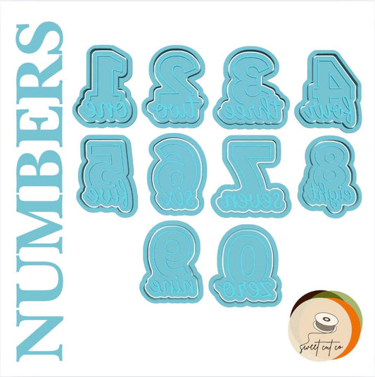 NUMBERS cutter and stamps