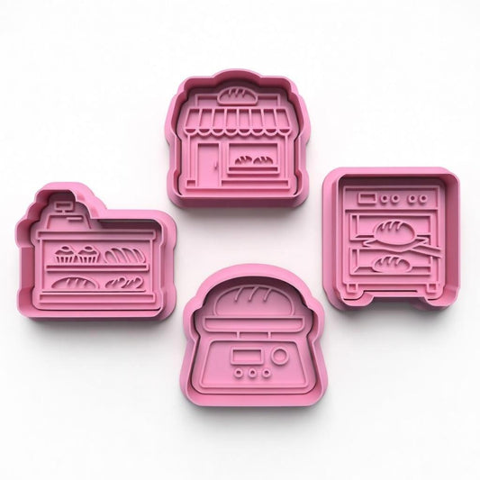 Bakery cutter and stamps 2"