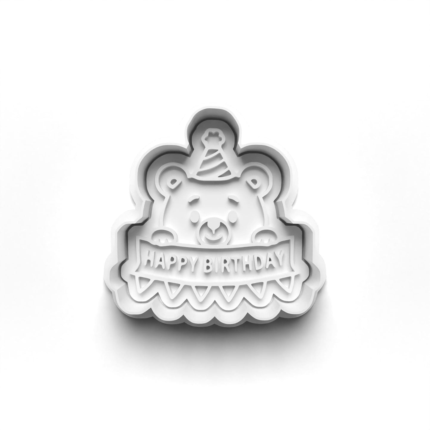 Bears Kids Birthday cutter and stamps 2"