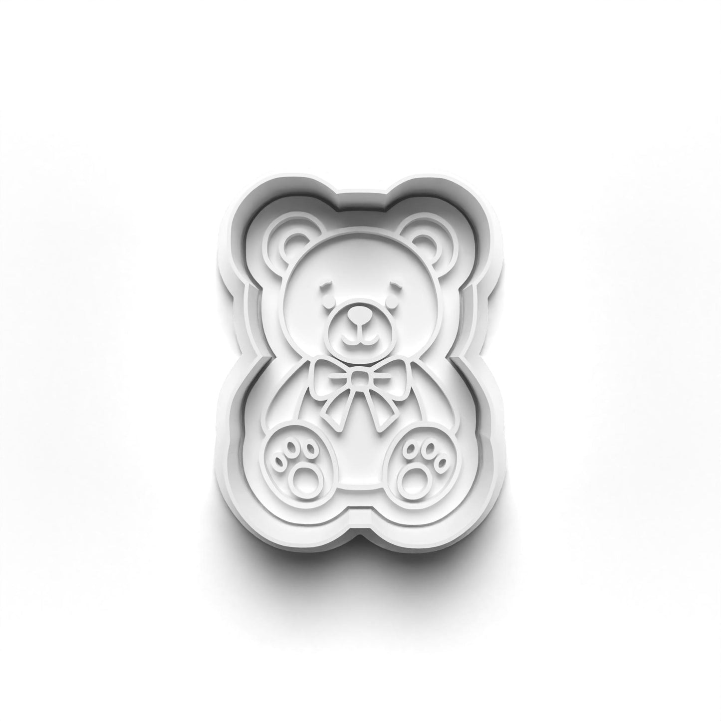 Bear Birthday cutter and stamps 2"