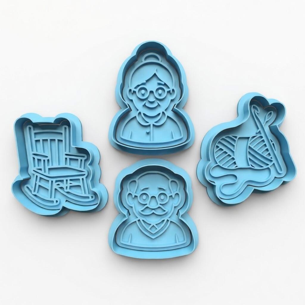 Grandma/Grandpa 2" Cutter & Stamp