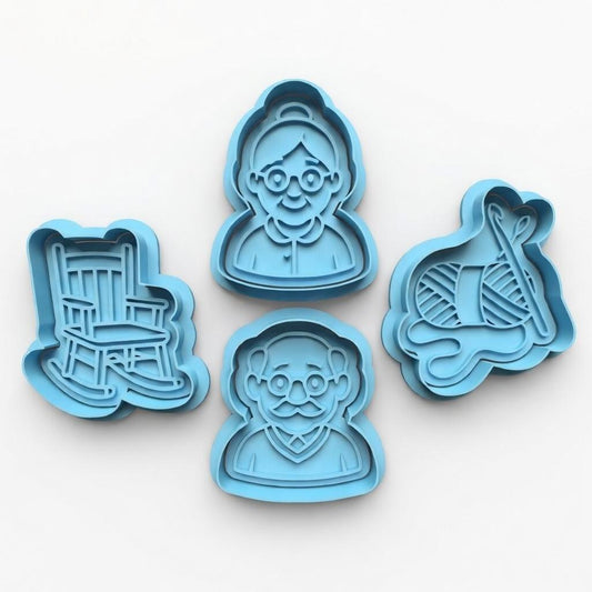 Grandma/Grandpa 2" Cutter & Stamp