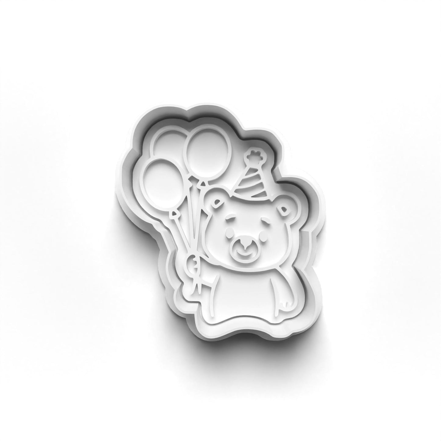 Bears Kids Birthday cutter and stamps 2"