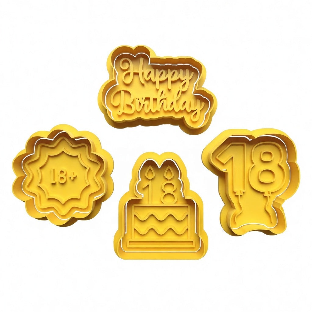 BIRTHDAY & MILESTONE cutter and stamps 2"