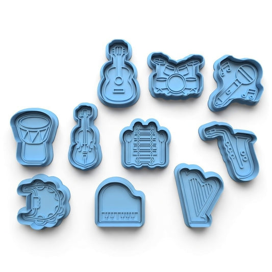 Music instrument bulk cutter and stamps 2"